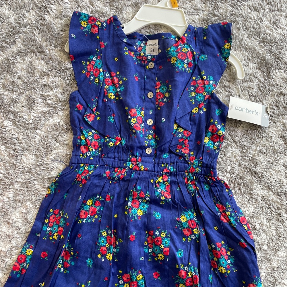 Carter's Navy Floral Dress for Kids